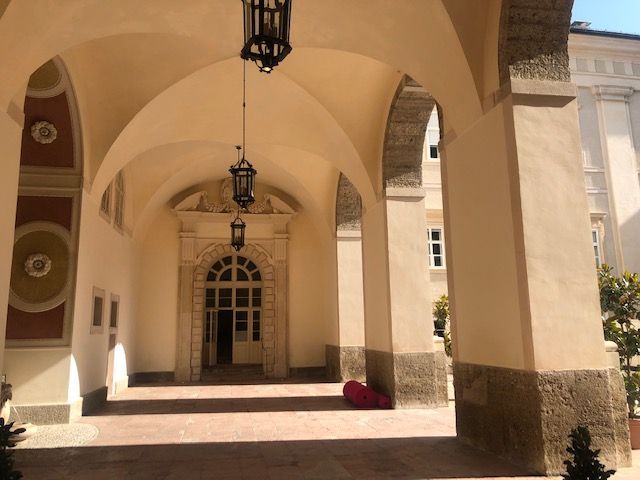 Innenhof altes Gebäude