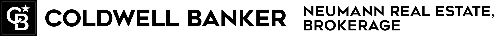 A logo for coldwell banker newmann real estate brokerage