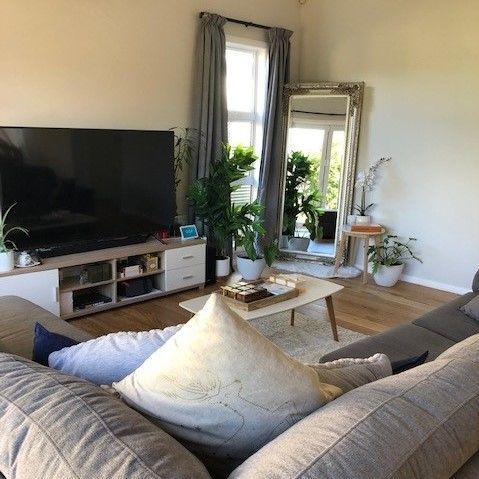 cozy open plan living area