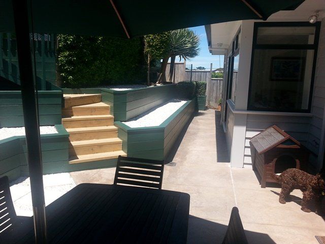 Private patio area