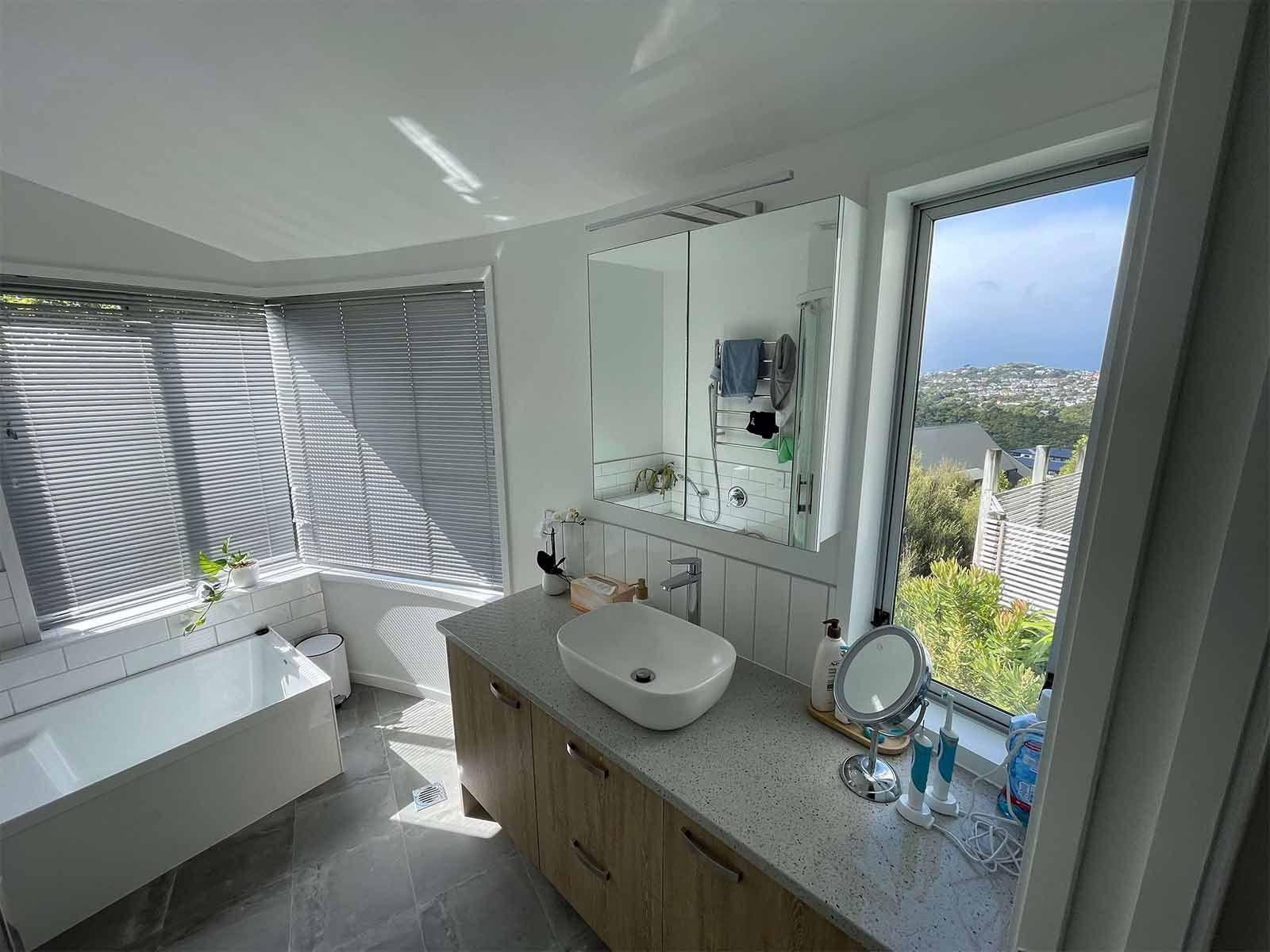 large bathroom with a view
