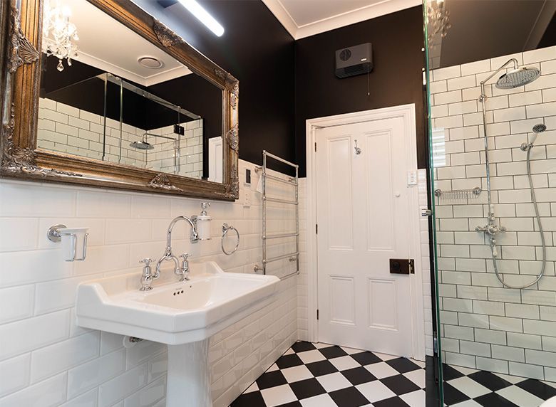 retro style bathroom design