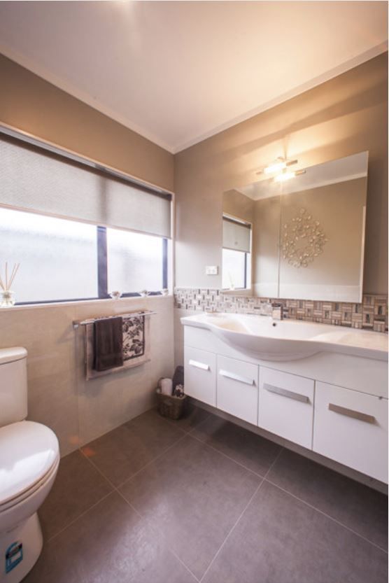 warm feeling bathroom