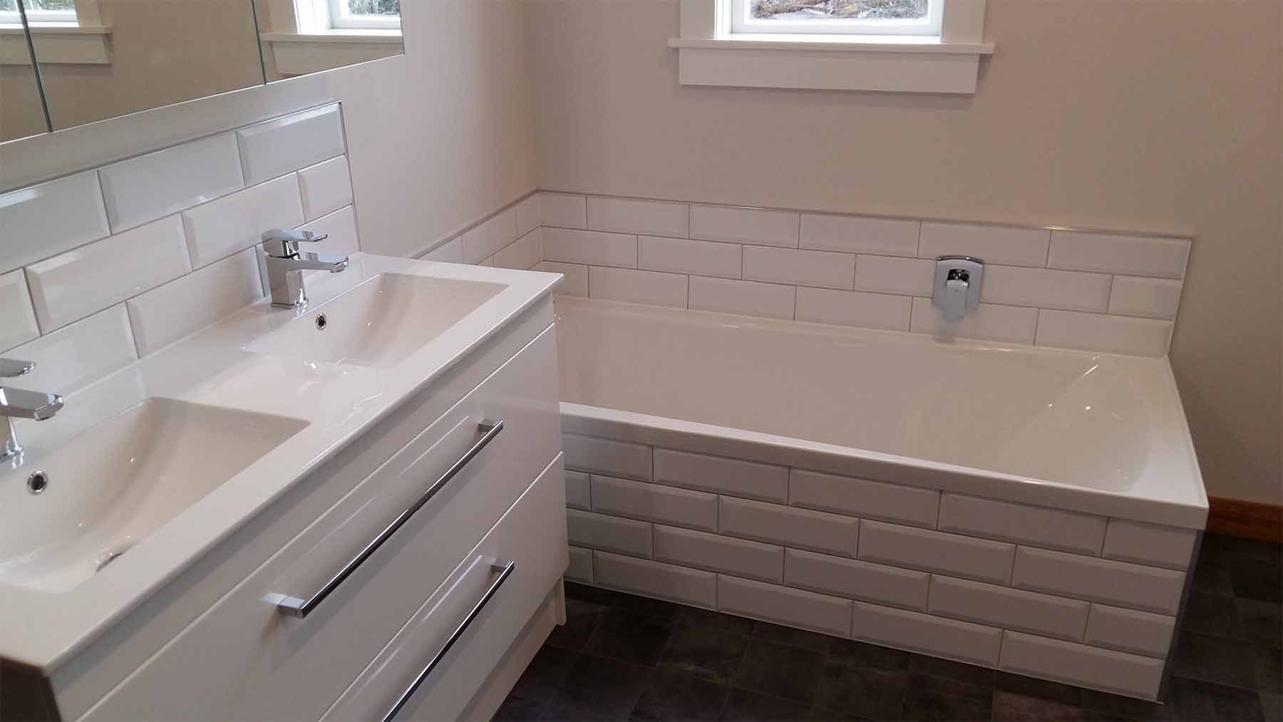 white subway tile bathroom