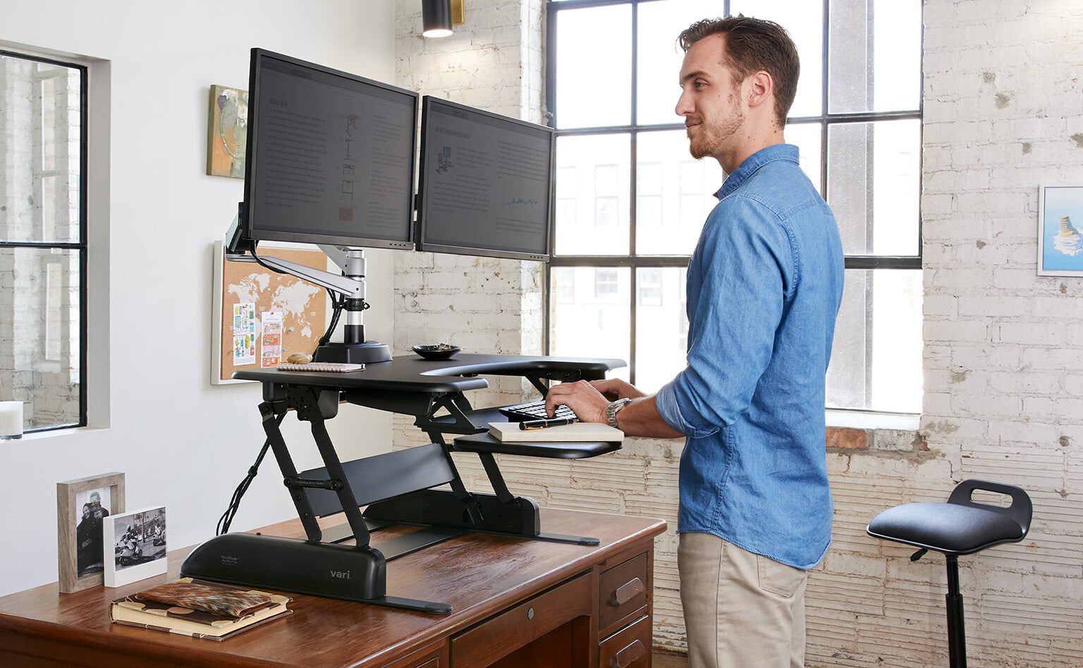 convert your desk to standing desk