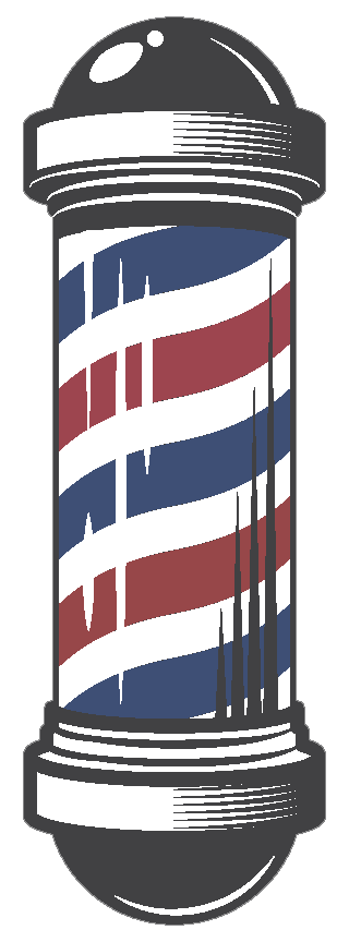 colored striped pole