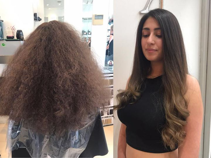Kerastraight frizzy hair Brazilian blow out-Keratin hair treatments at kay and kompany salons in london n10 muswell hill