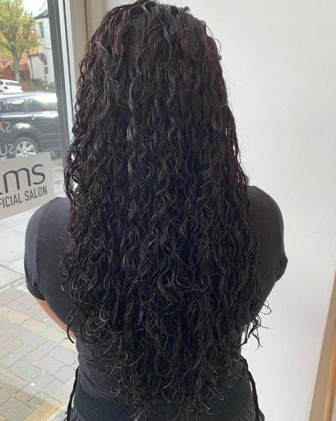 permed hairstyles, permed hair, perm, curly perms, curly hair, hair curls, bouncy curls, spiral hair curls, long hair perms, perm hairstyle, how much is a perm, London perm salon kayandkompany