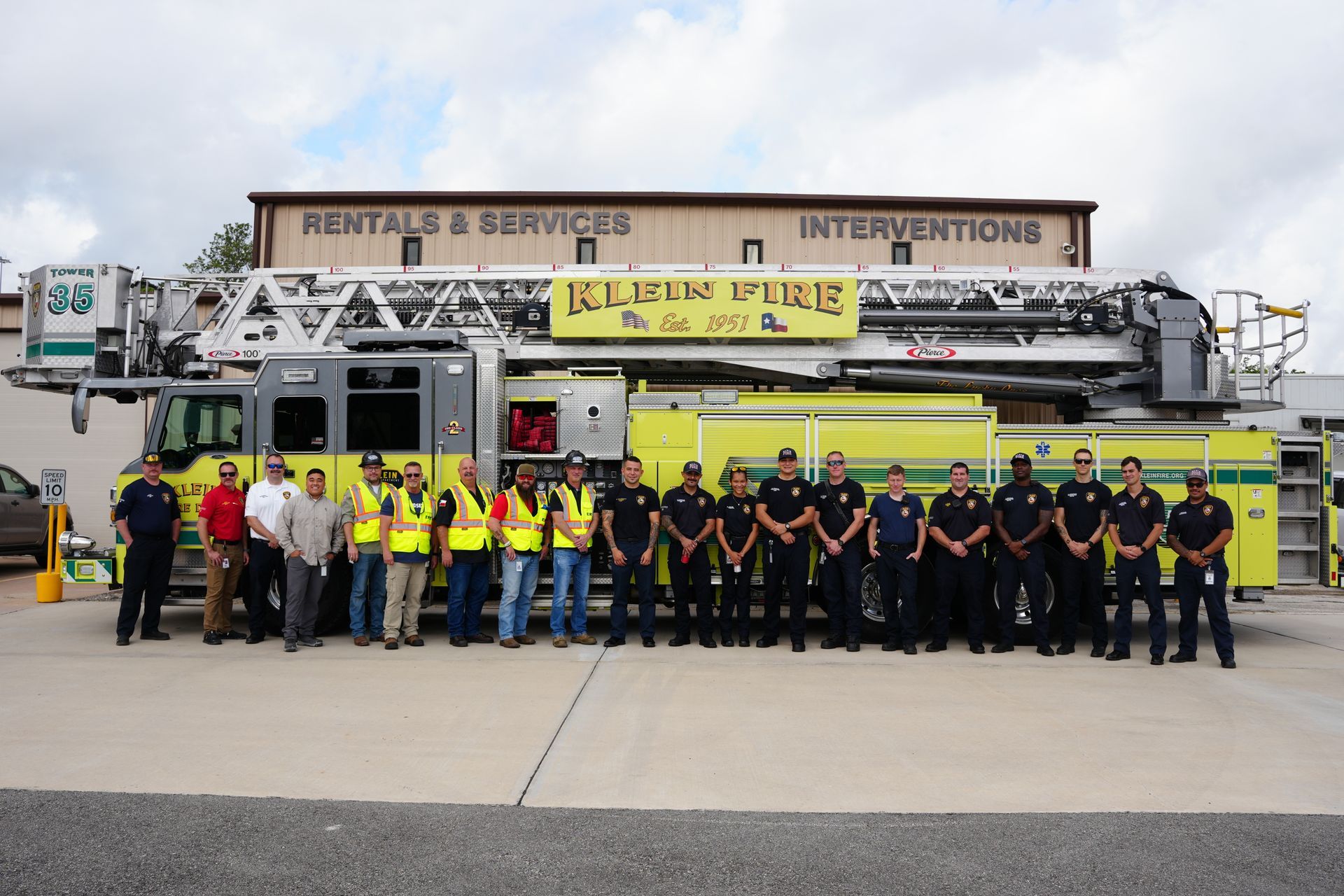Klein Fire Department crews running fire drill training