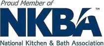 NKBA logo: navy letters with a curved accent on the 