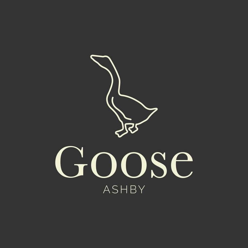 A logo for goose ashby with a goose on it