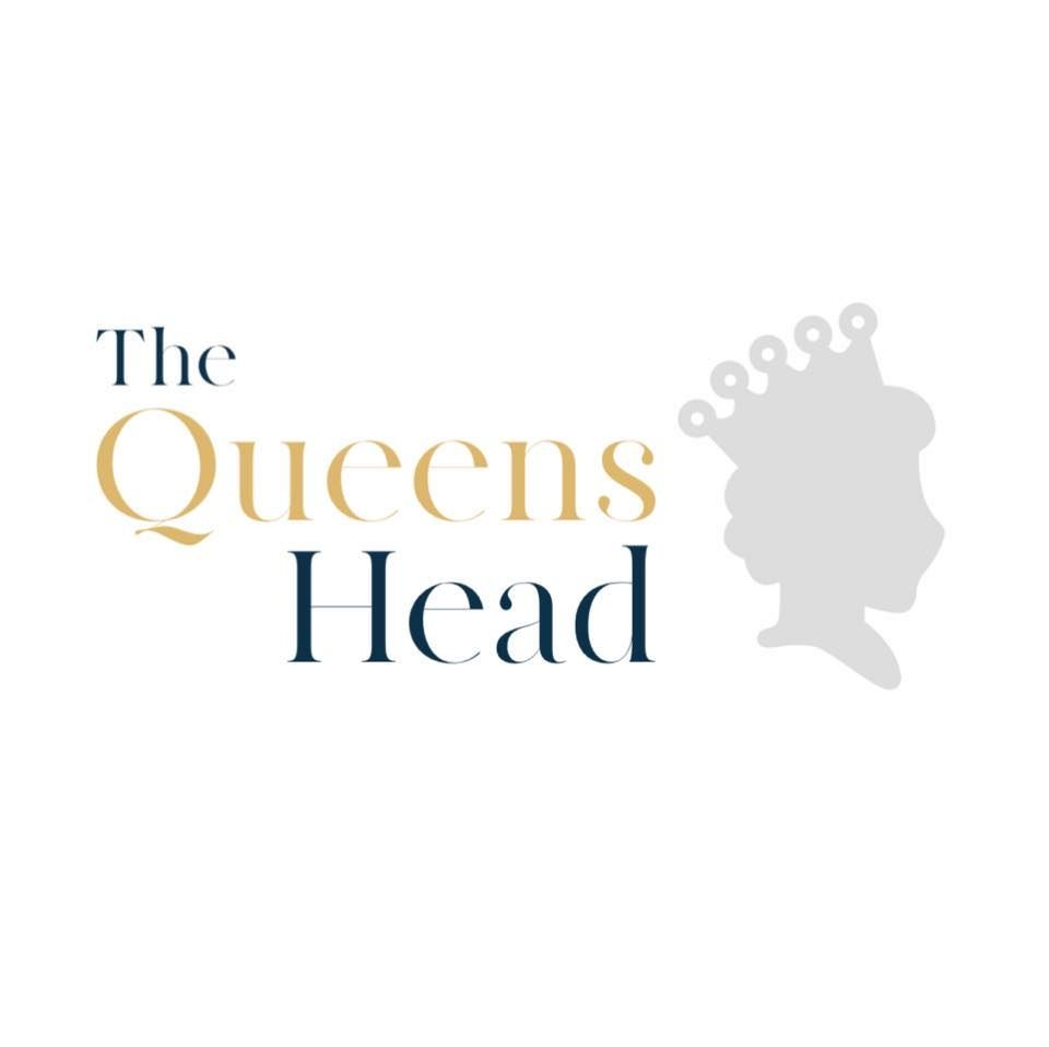The queen 's head logo is a silhouette of a queen 's head with a crown.