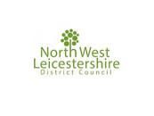 The north west leicestershire district council logo is green and white.