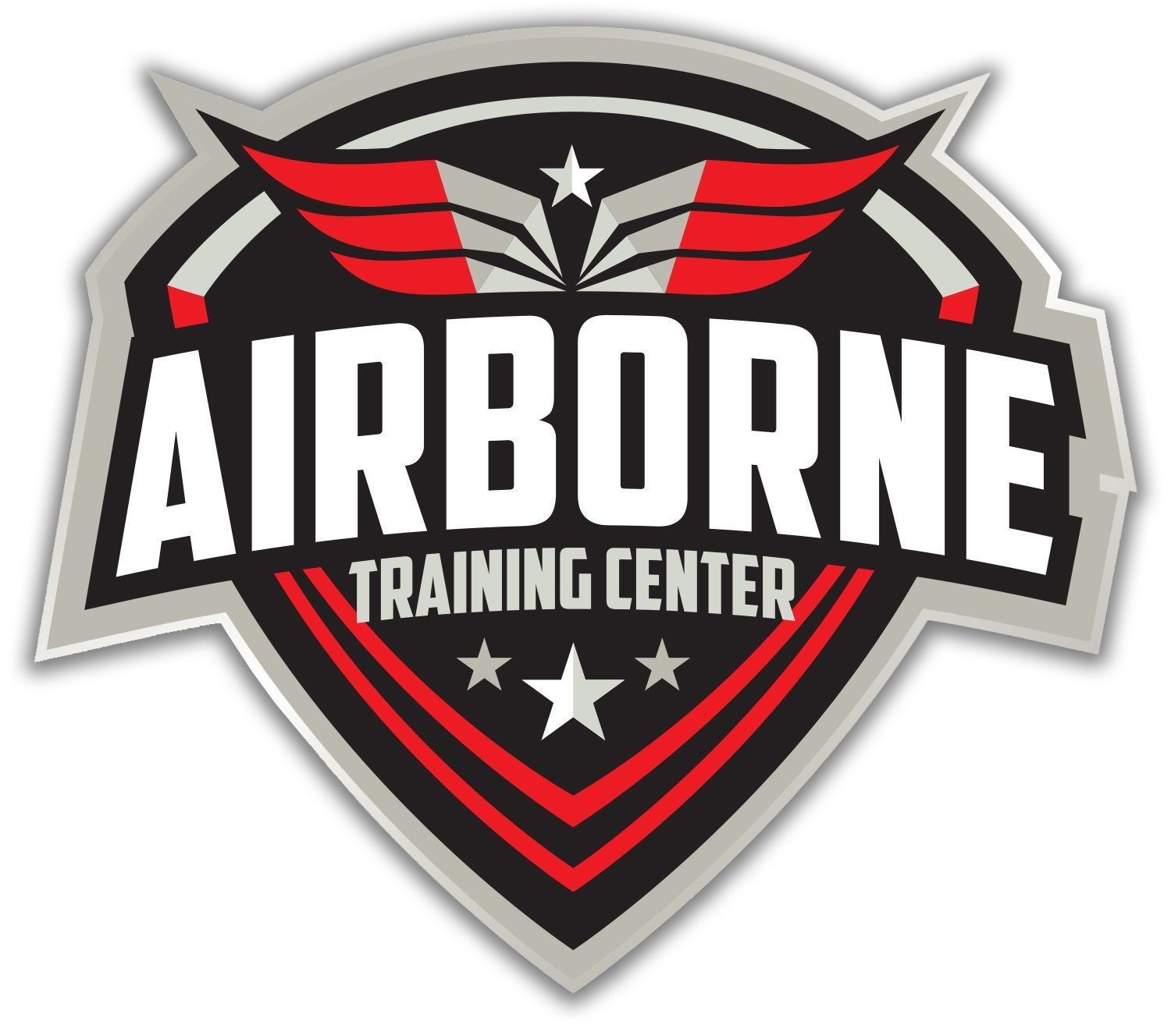 A logo for the airborne training center