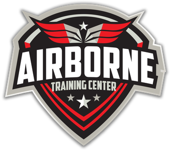 A logo for the airborne training center