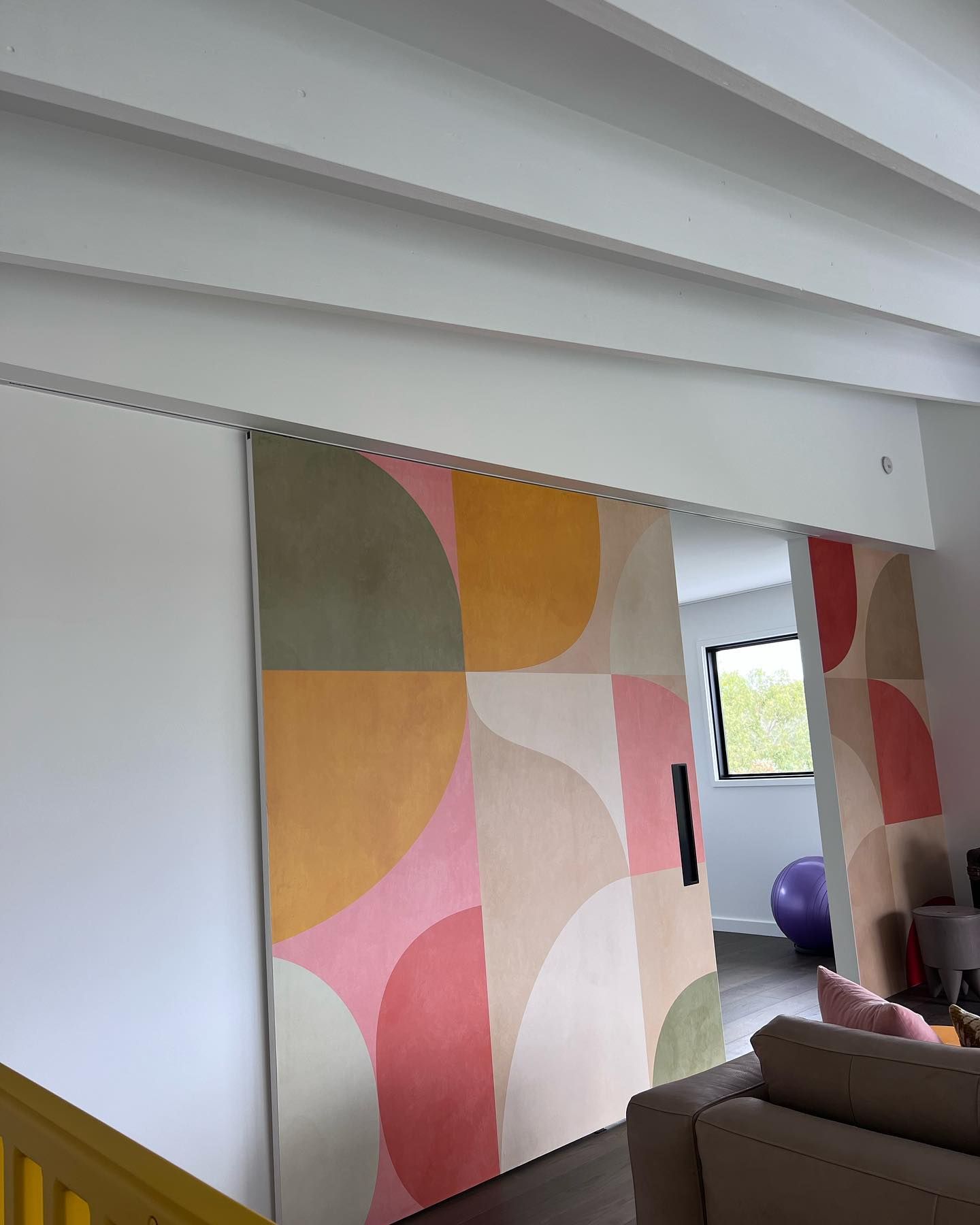 Modern Timber & White Living Room Design - Painters in Coolangatta, NSW