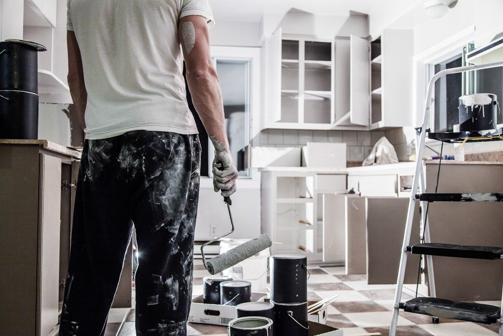 Painting kitchen — Painters in Coolangatta, NSW