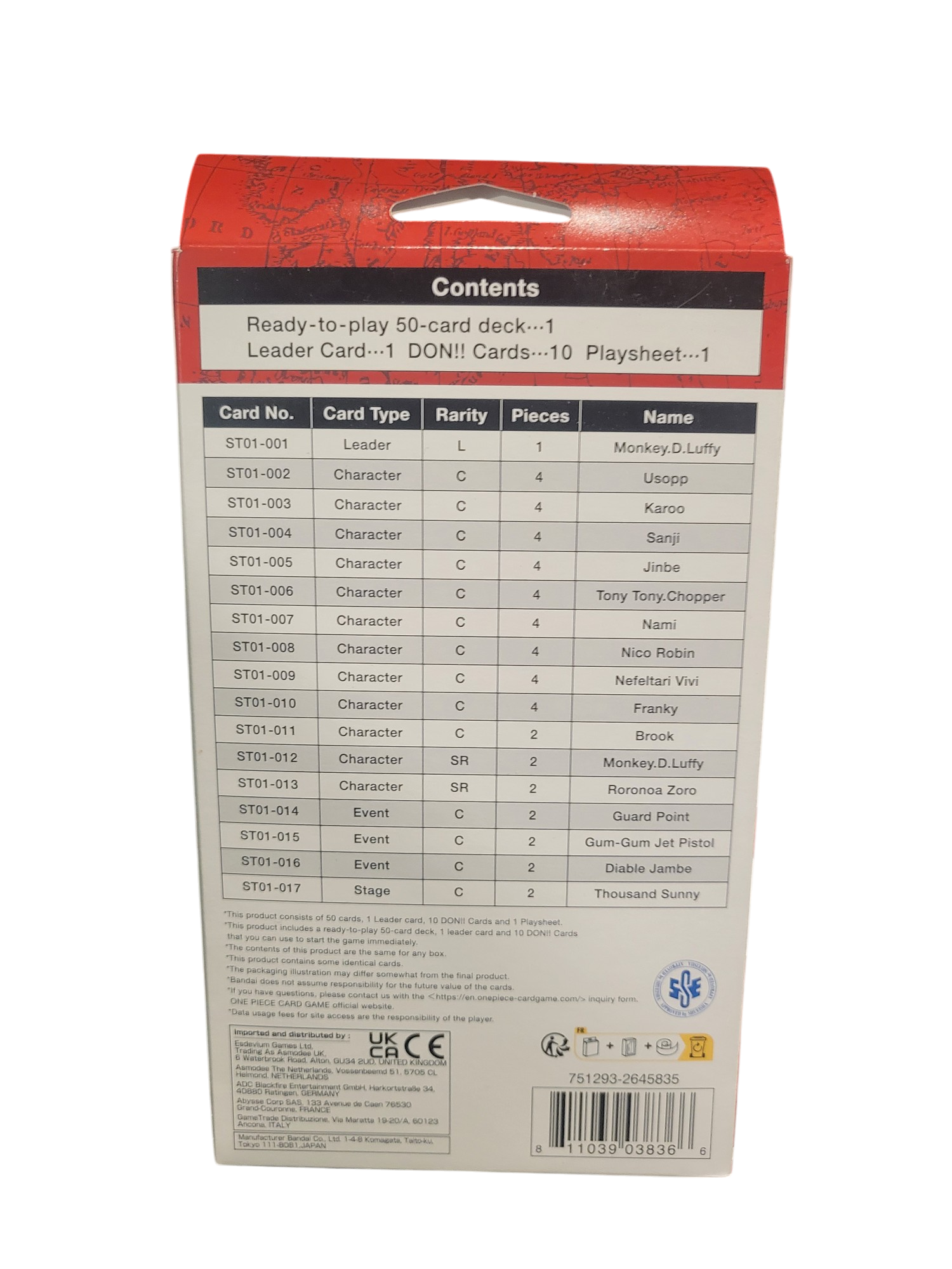 Starter Deck 1: Straw Hat Crew