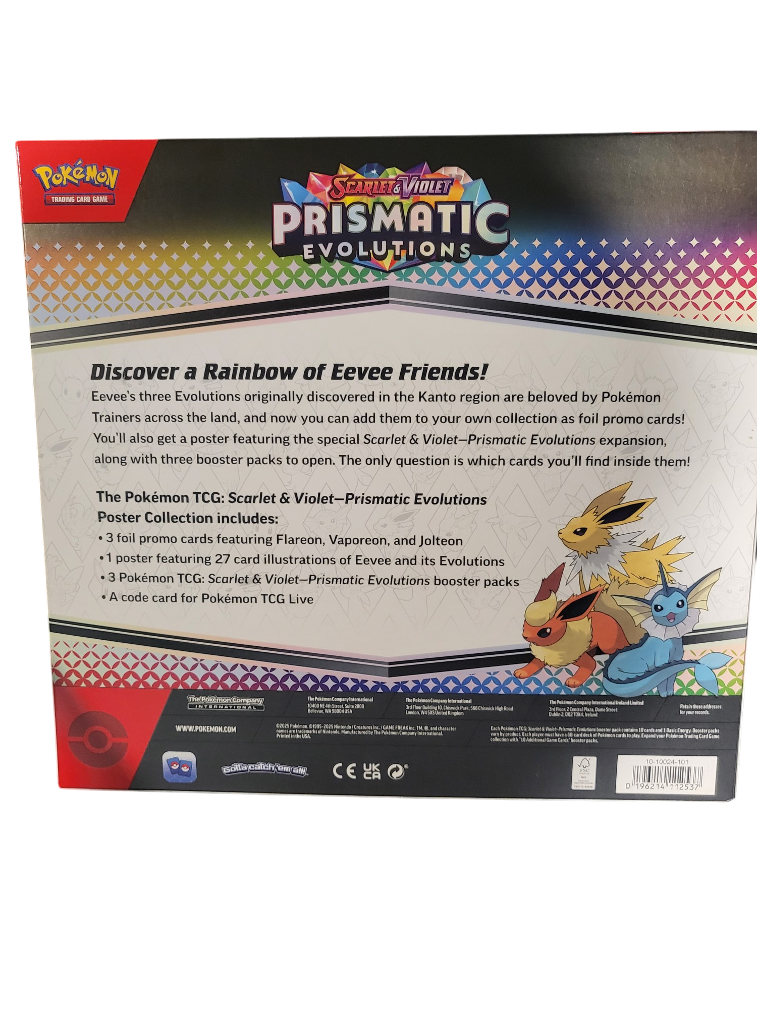 Pokémon TCG: Prismatic Evolutions Poster Collection Box