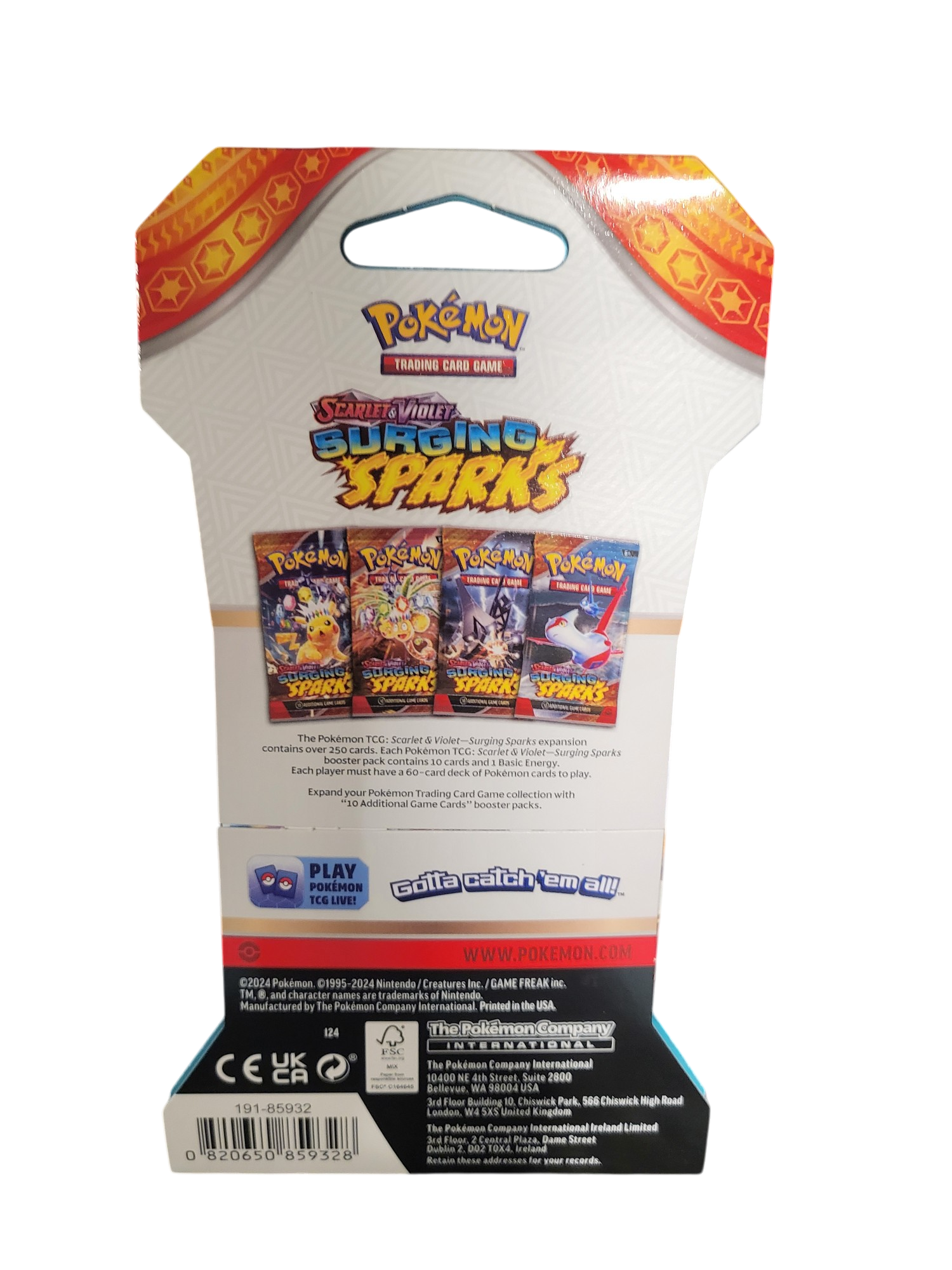 Pokémon TCG: Surging Sparks Blister Pack