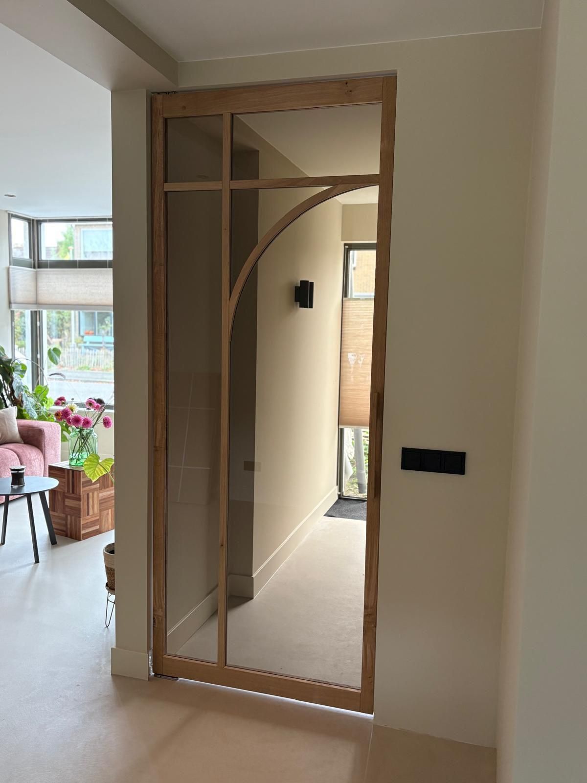 Dubbele eikenhouten taatsdeur toog 