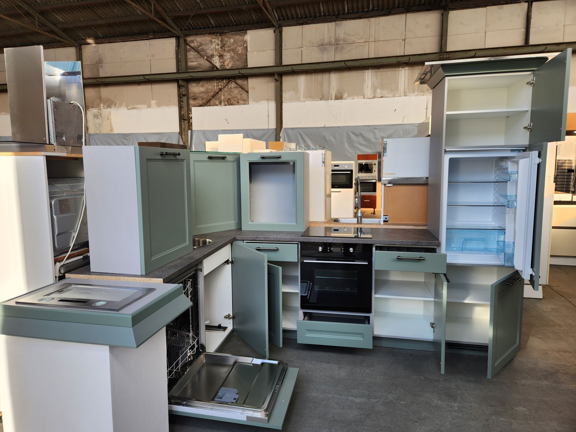 Küche Mintgrün & Vintage Flair 2619