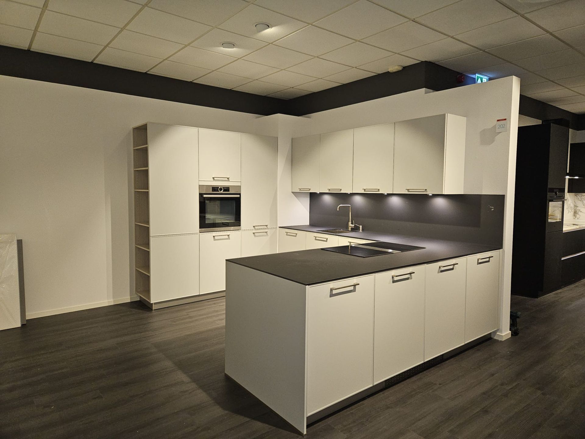 Küche Polarweiß & Tiefschwarz  5969