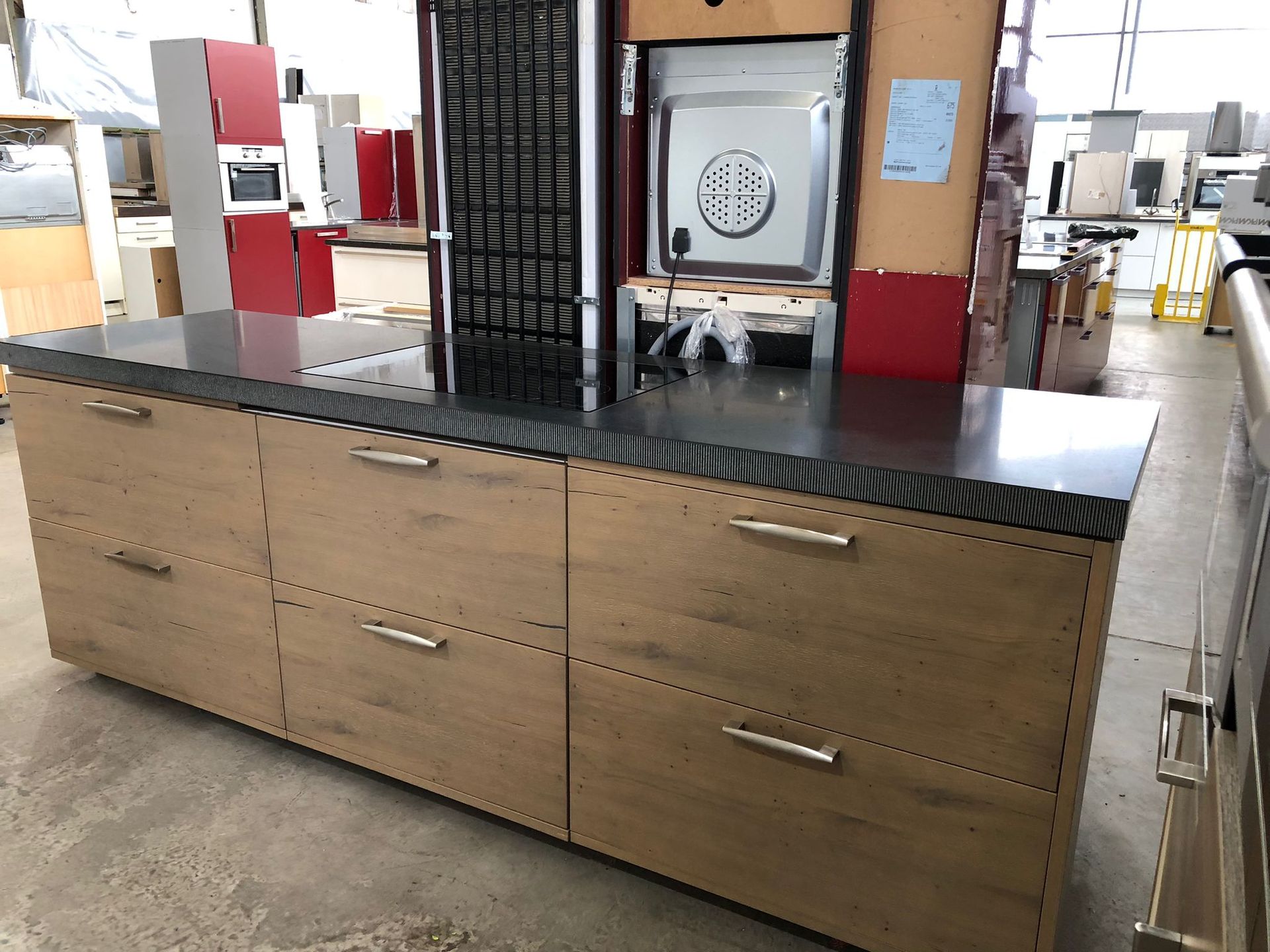 Küche Naturholz & Graphit 1354