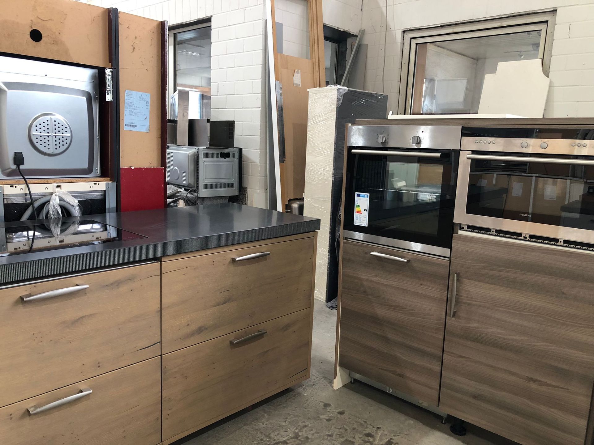 Küche Naturholz & Graphit 1354