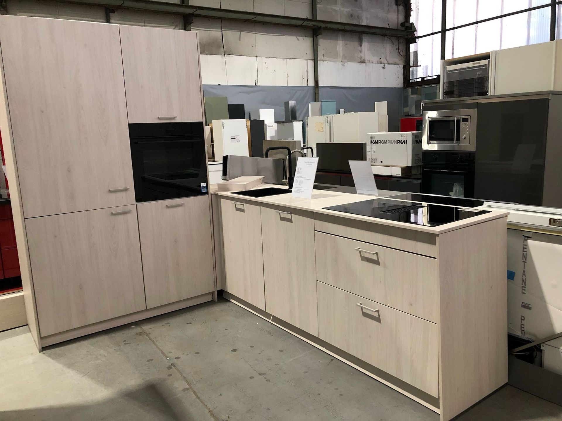 Küche Licht-Eiche & Naturlook 3719 A