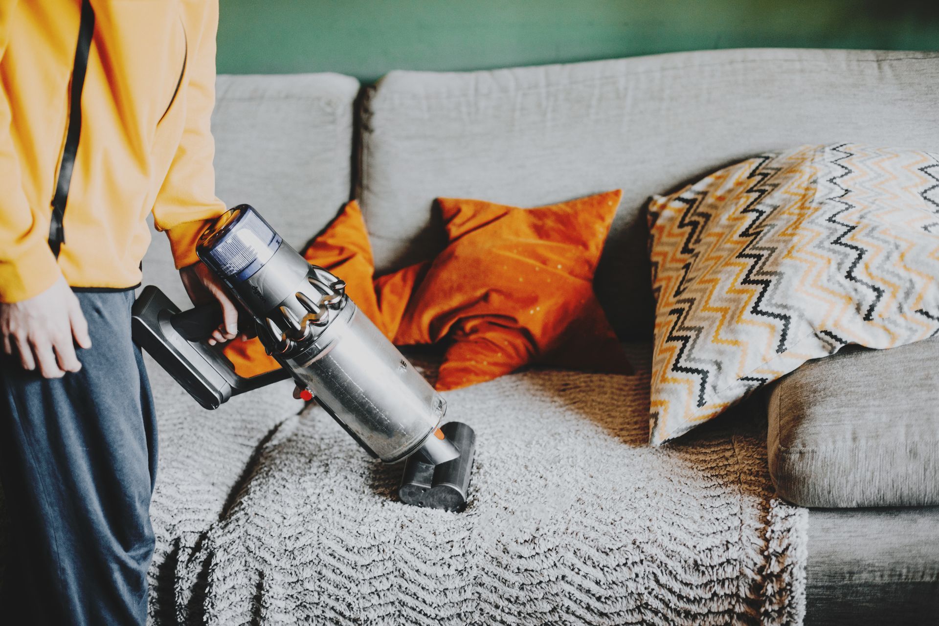 Vacuum Cleaner On The Sofa | Heber City, UT | High Mountain Cleaning, LLC