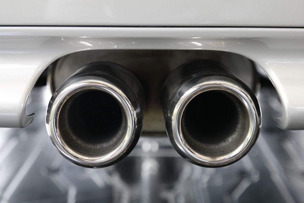 Two Silver Car Exhaust Pipes — Level Up Automotive In Unanderra, NSW