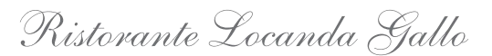 Logo testuale Locanda Gallo