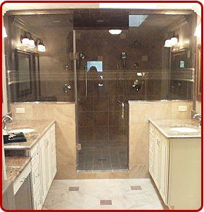 Glass Bathroom — Virginia Beach, VA — Atlantic Glass And Mirror Co. Inc.
