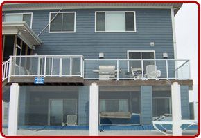 House with Glass Fence — Virginia Beach, VA — Atlantic Glass And Mirror Co. Inc.