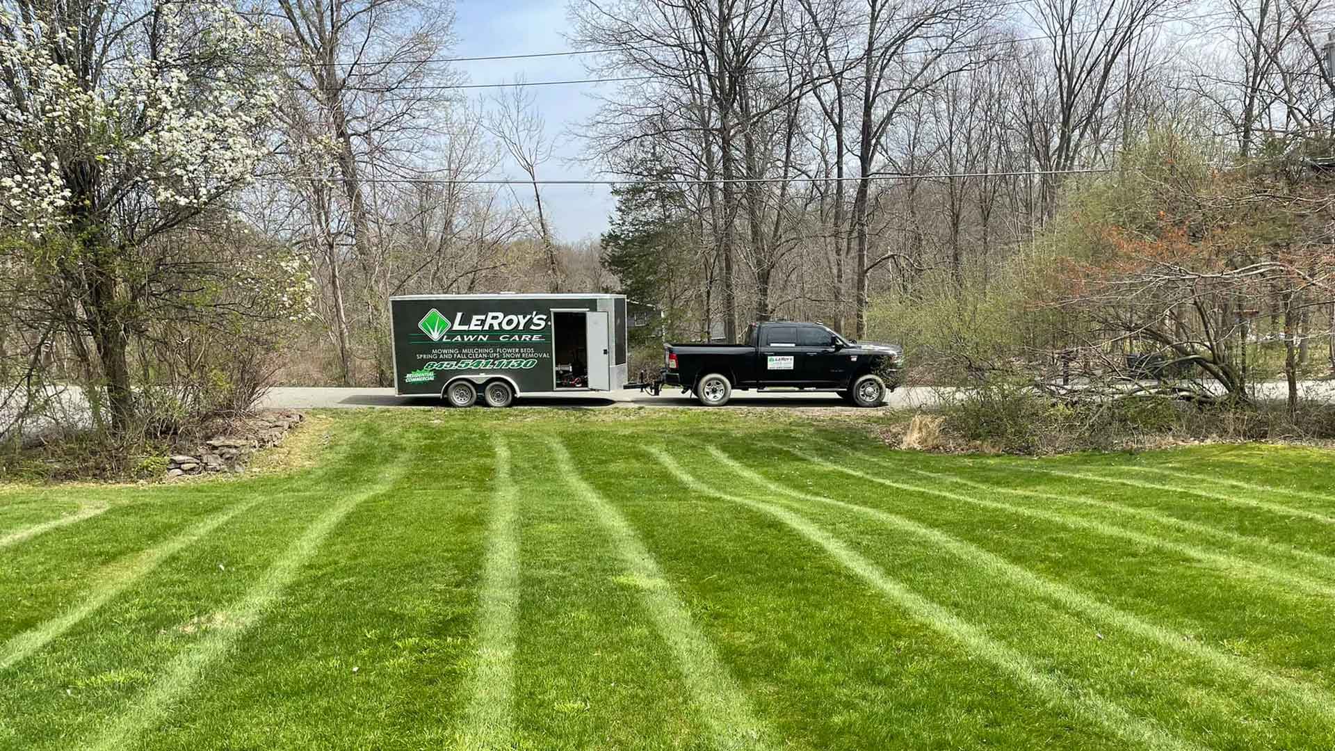 Truck Parked Near the Lawn — Pine Bush, NY — LeRoy’s Lawn Care