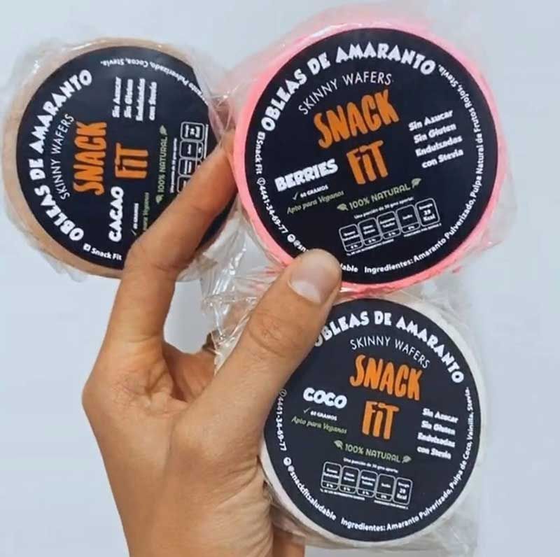 SnackFit Saludable - Obleas de Amaranto sin Azúcar 2