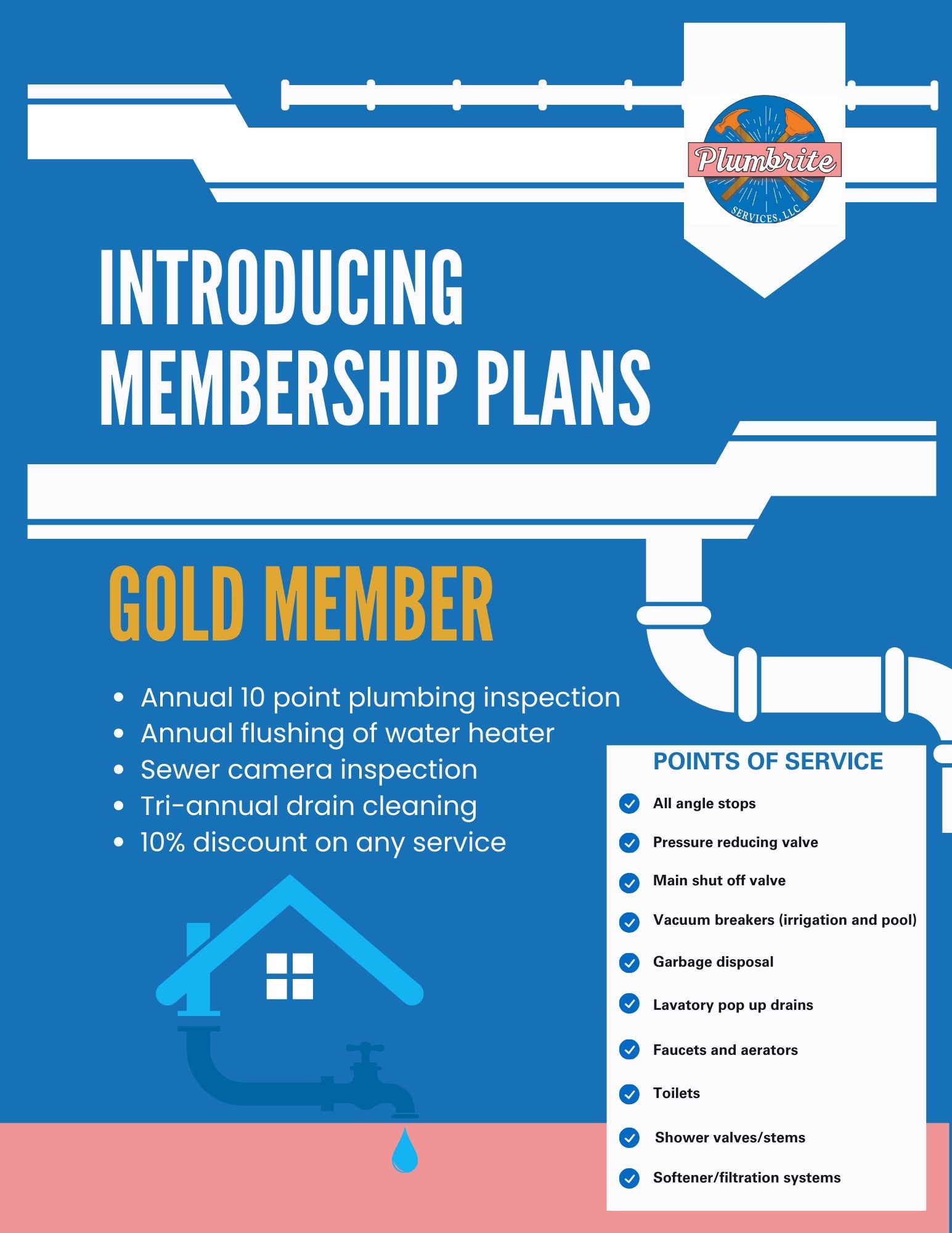 Gold Membership Plan — Phoenix, AZ — Plumbrite Services LLC
