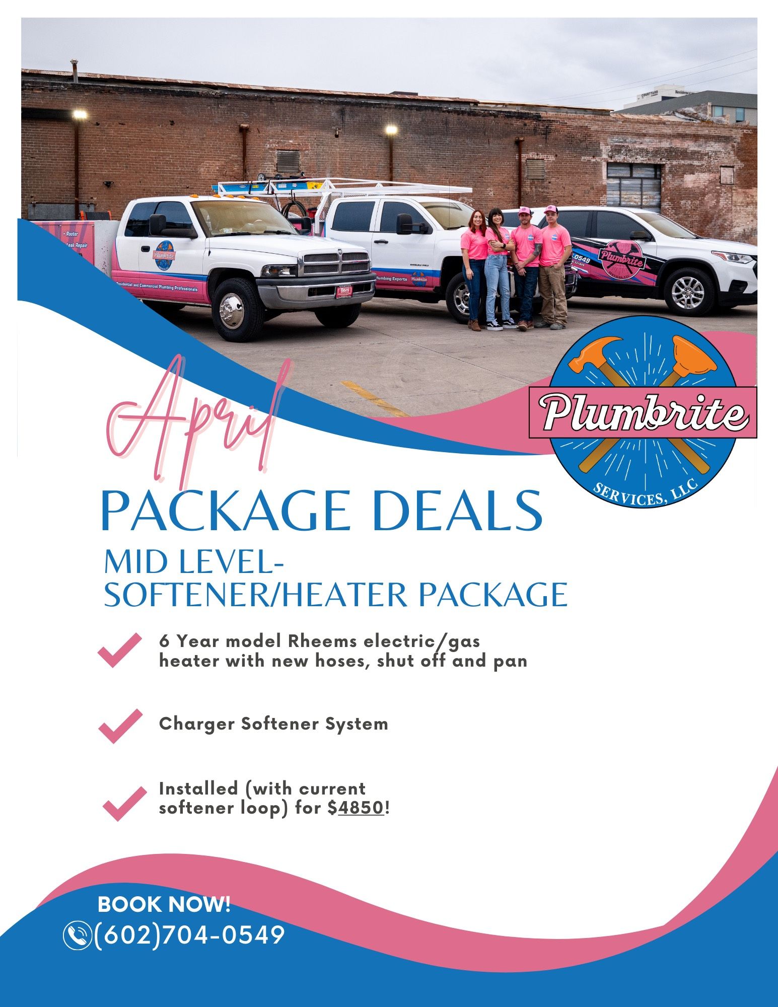 April Package Deals — Phoenix, AZ — Plumbrite Services LLC