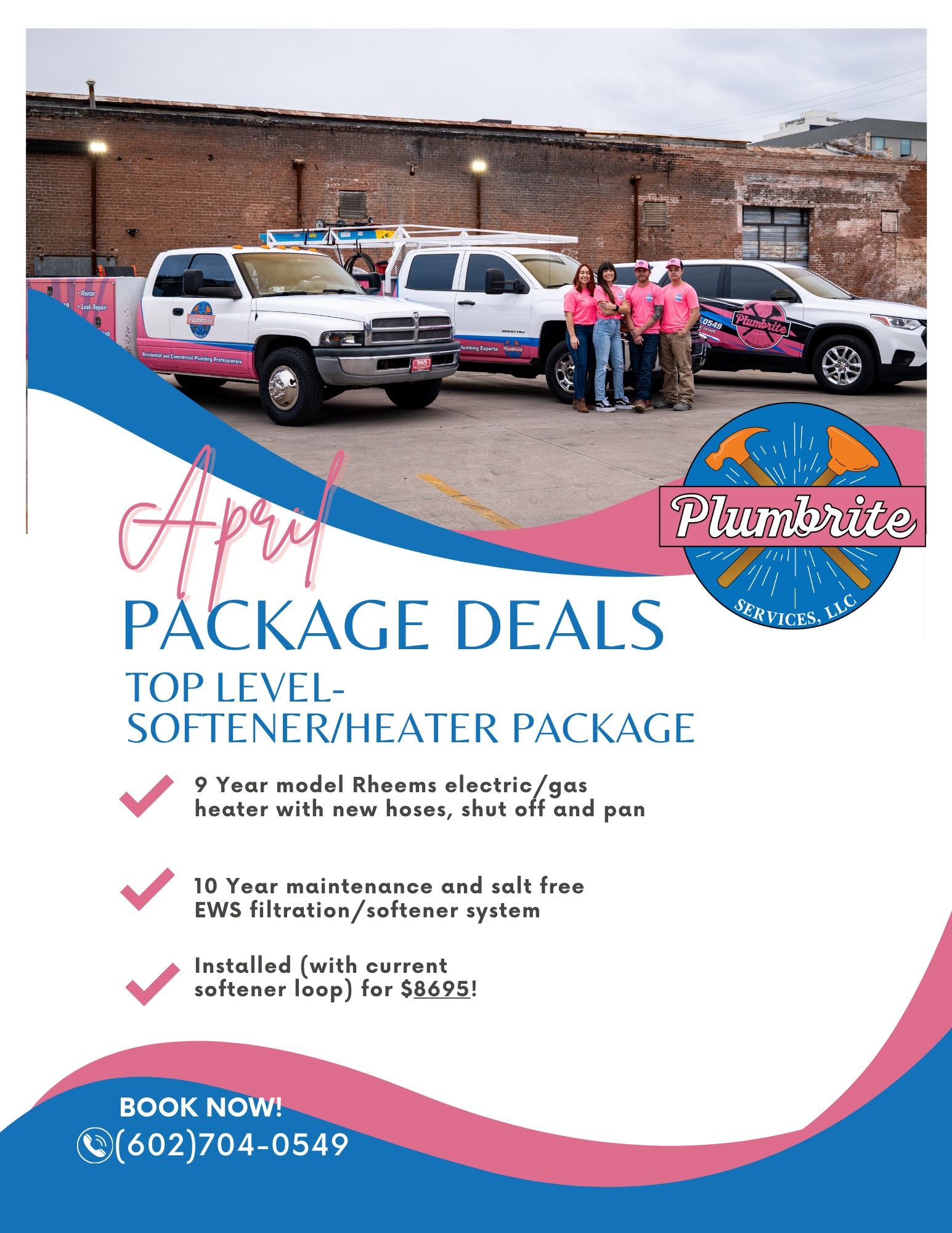 April Special — Phoenix, AZ — Plumbrite Services LLC
