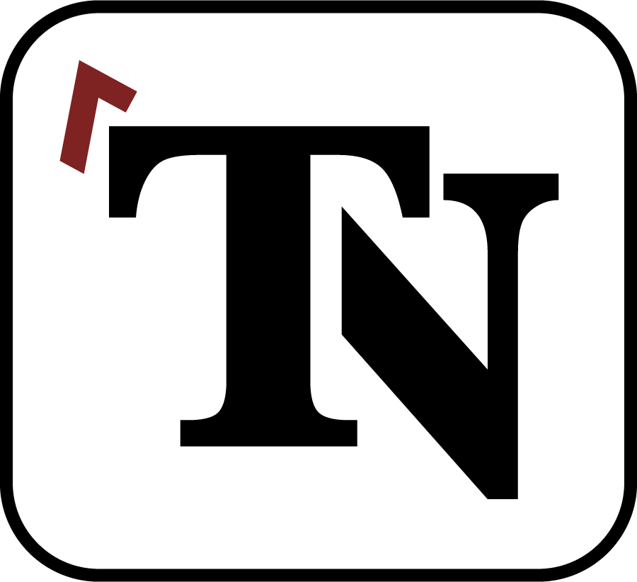 A black and white logo with the letter n in a square.