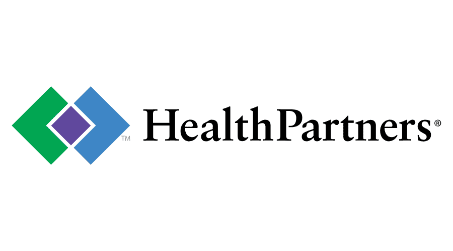 HealthPartners logo: Green, blue, and purple diamond shapes; text 