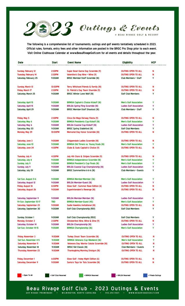 beau-rivage-clubhouse-calendar-2023-outings-events