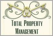 Total Property Management logo. Two keys with the words