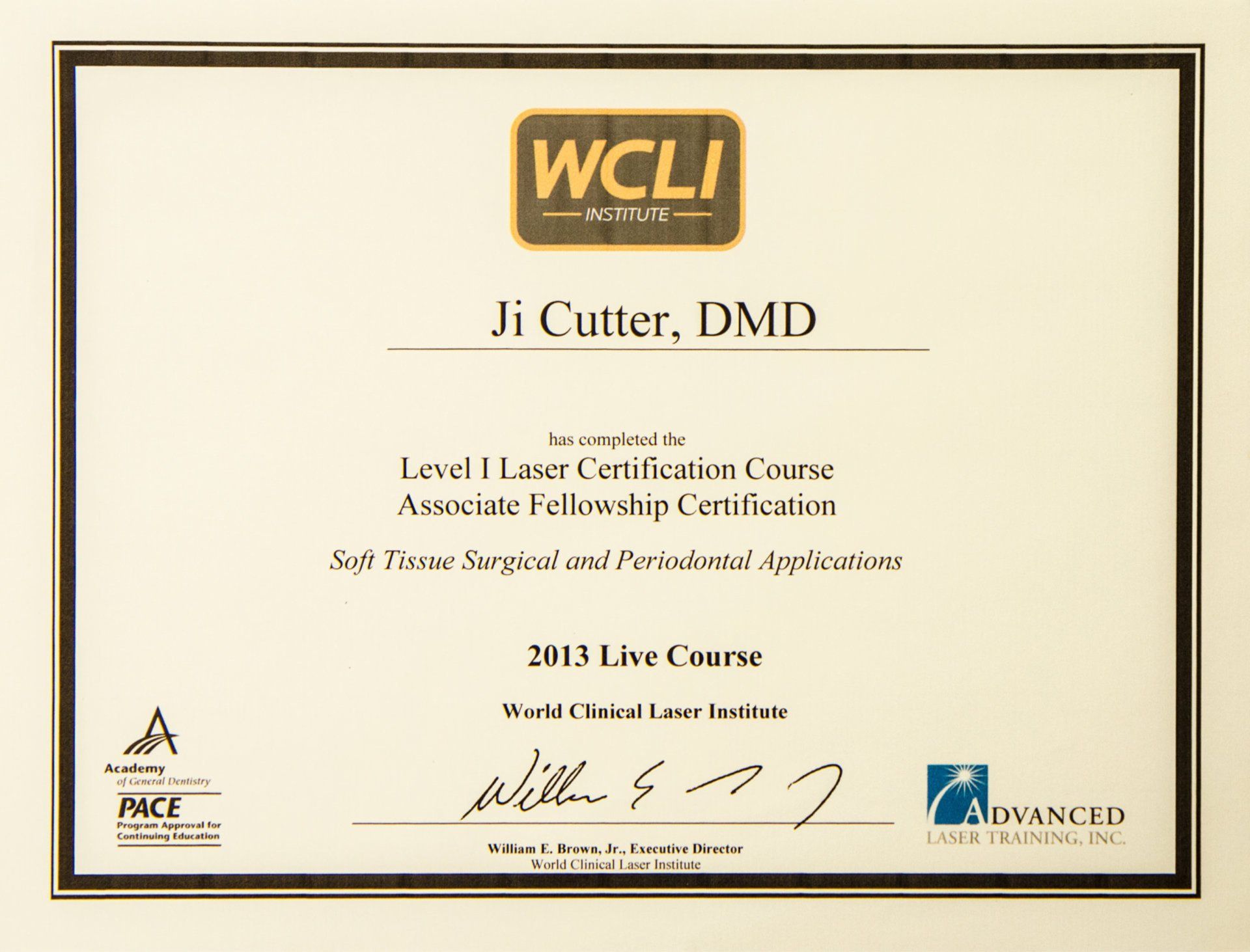WCLI Institute - Level 1 Laser Certification Course