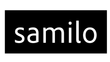 A palavra samilo está escrita em branco sobre fundo preto.