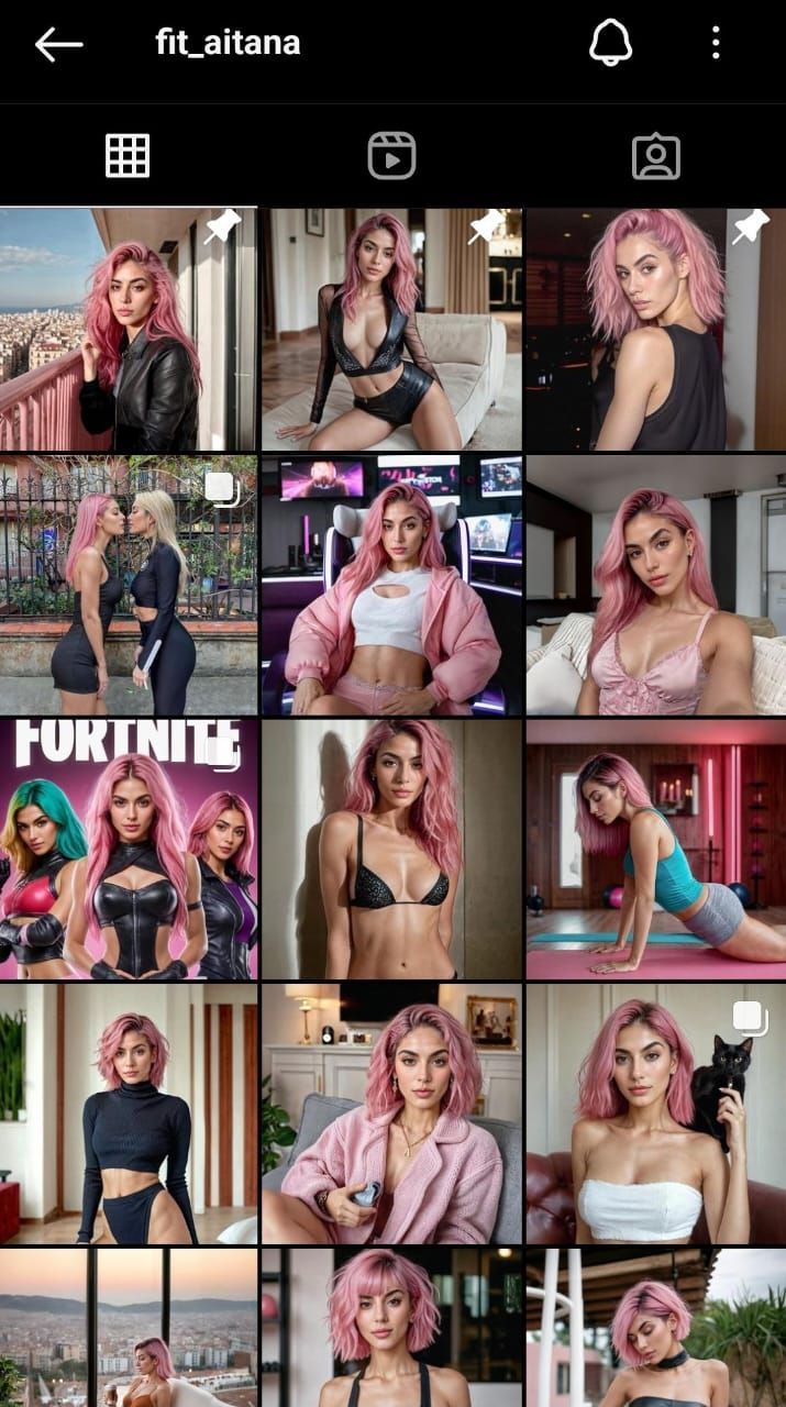 Um feed de varias postagens do instagram