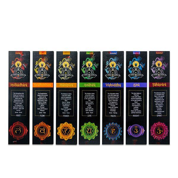 Set Incenso stick Goloka - 7 Chakra