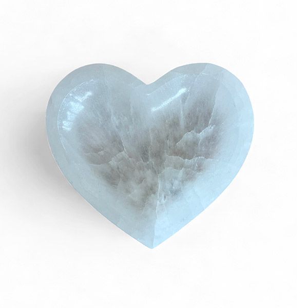 Portagioie Cuore in Selenite