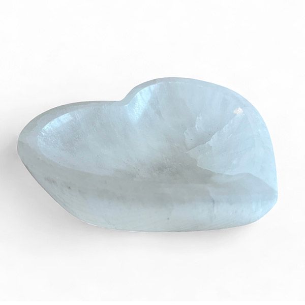 Portagioie Cuore in Selenite